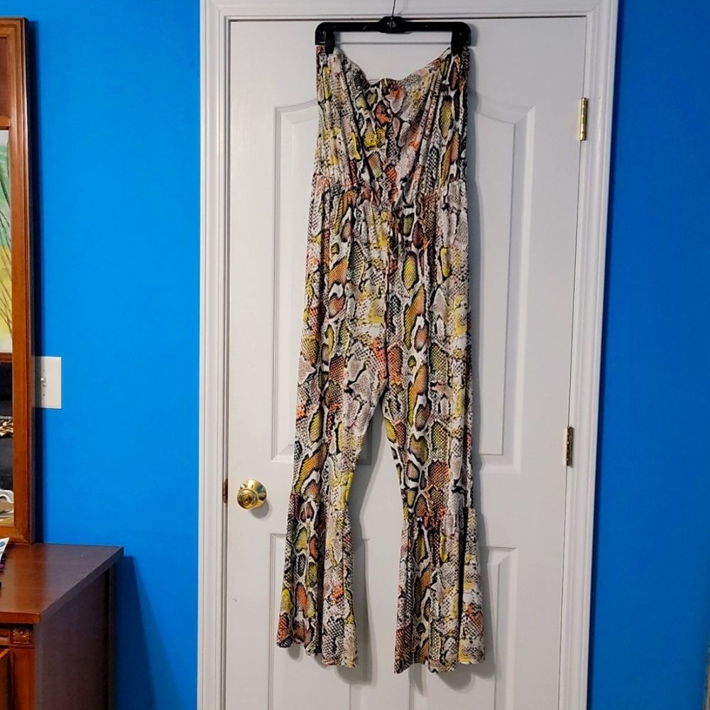 Jumpsuit - Snakeskin print